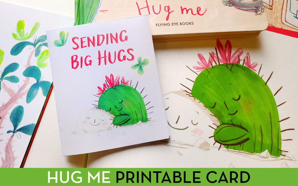 Hug Me Printable Greeting Card