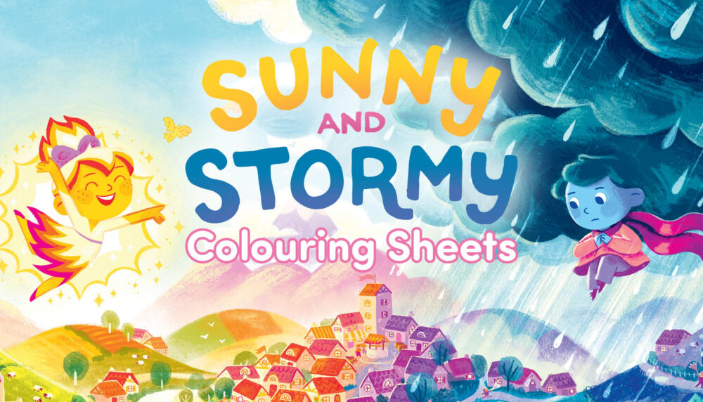 Sunny and Stormy – Colouring Sheet!